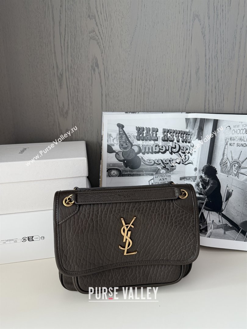 Saint Laurent Niki Baby Bag in Grained Lambskin 633179 Dark Green 2025 Top Quality (HONGS-25080621)