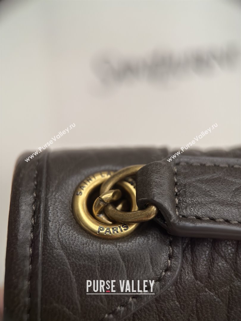 Saint Laurent Niki Baby Bag in Grained Lambskin 633179 Dark Green 2025 Top Quality (HONGS-25080621)