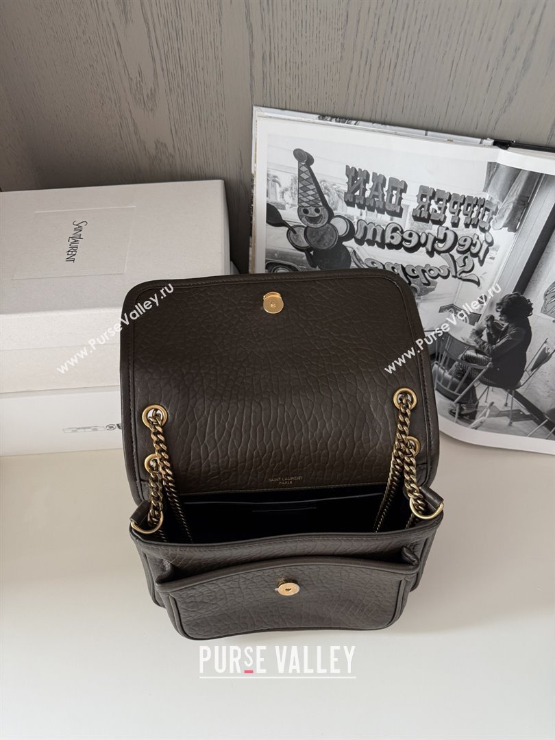 Saint Laurent Niki Baby Bag in Grained Lambskin 633179 Dark Green 2025 Top Quality (HONGS-25080621)