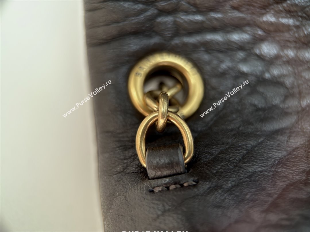 Saint Laurent Cassander XXL Envelope Pouch On Chain in Grained Lambskin 841702 Light Musk 2025 (HONGS-25080622)