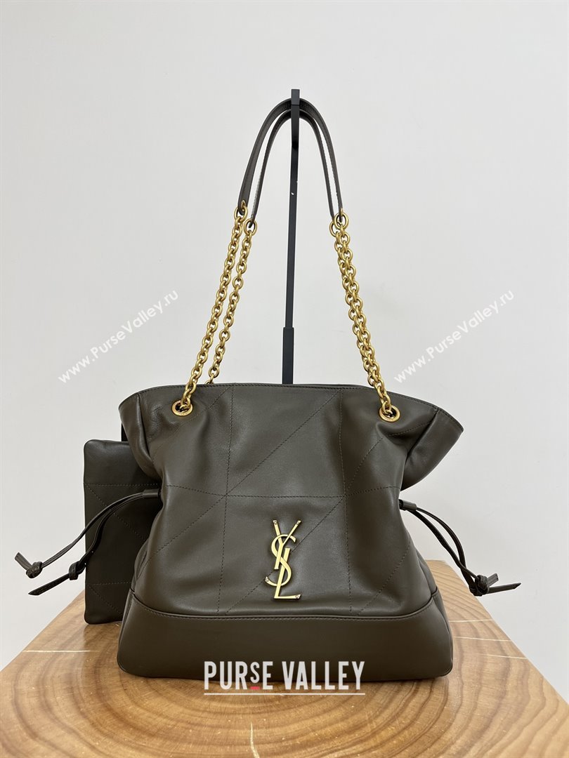 Saint Laurent Jamie Shopping Small Bag in Lambskin 833948 Light Musk 2025 (YIDA-25080504)