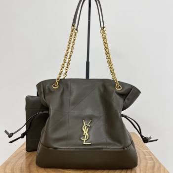 Saint Laurent Jamie Shopping Small Bag in Lambskin 833948 Light Musk 2025 (YIDA-25080504)