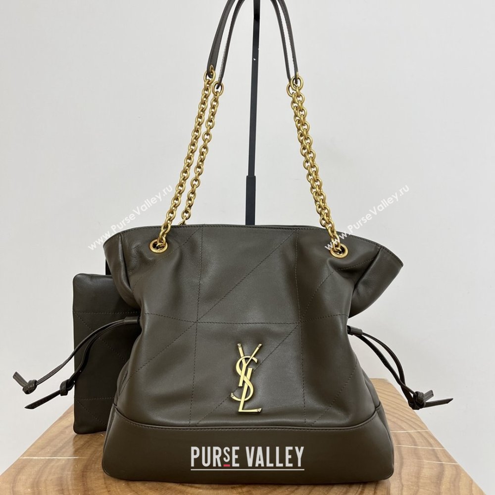 Saint Laurent Jamie Shopping Small Bag in Lambskin 833948 Light Musk 2025 (YIDA-25080504)