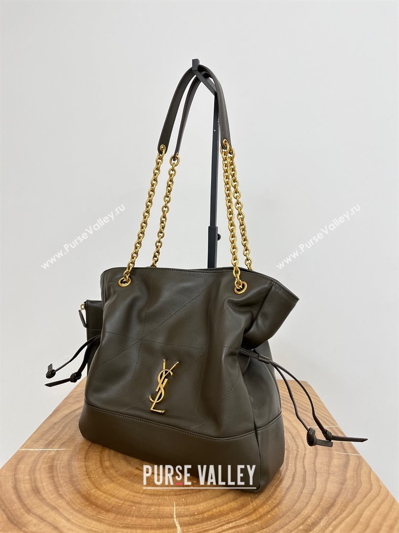 Saint Laurent Jamie Shopping Small Bag in Lambskin 833948 Light Musk 2025 (YIDA-25080504)