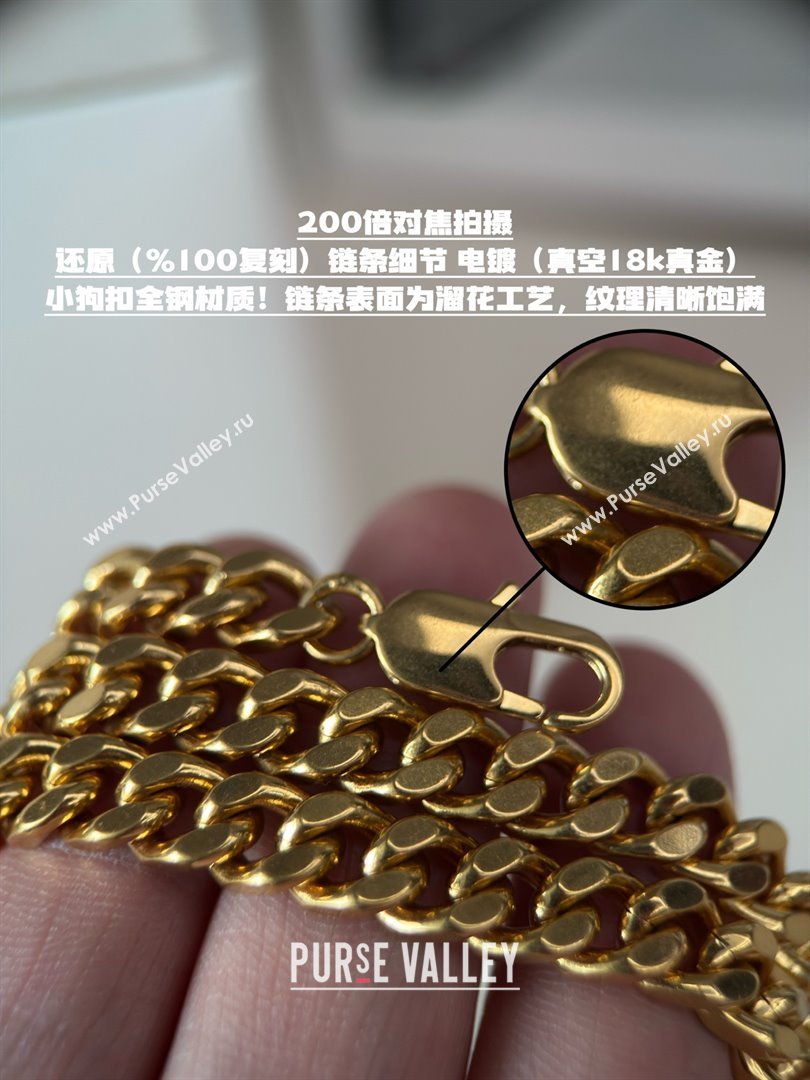 Saint Laurent Cassandre Matelasse Envelope Chain Wallet in Lambskin 742920 Pink 2024 Top Quality (HONGS-25081108)