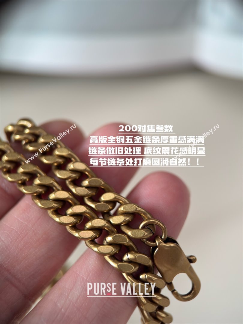 Saint Laurent Cassandre Matelasse Envelope Chain Wallet in Waxy Leather 742920 Burgundy 2024 Top Quality (HONGS-25081109)