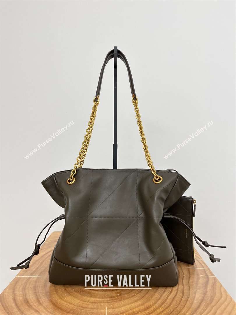 Saint Laurent Jamie Shopping Small Bag in Lambskin 833948 Light Musk 2025 (YIDA-25080504)