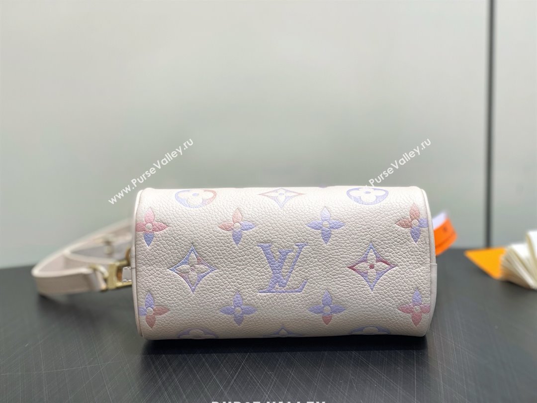 Louis Vuitton Nano Speedy Bag in Dream Beige Embossed Grained Cowhide Leather M25591 2025 (K-25080502)