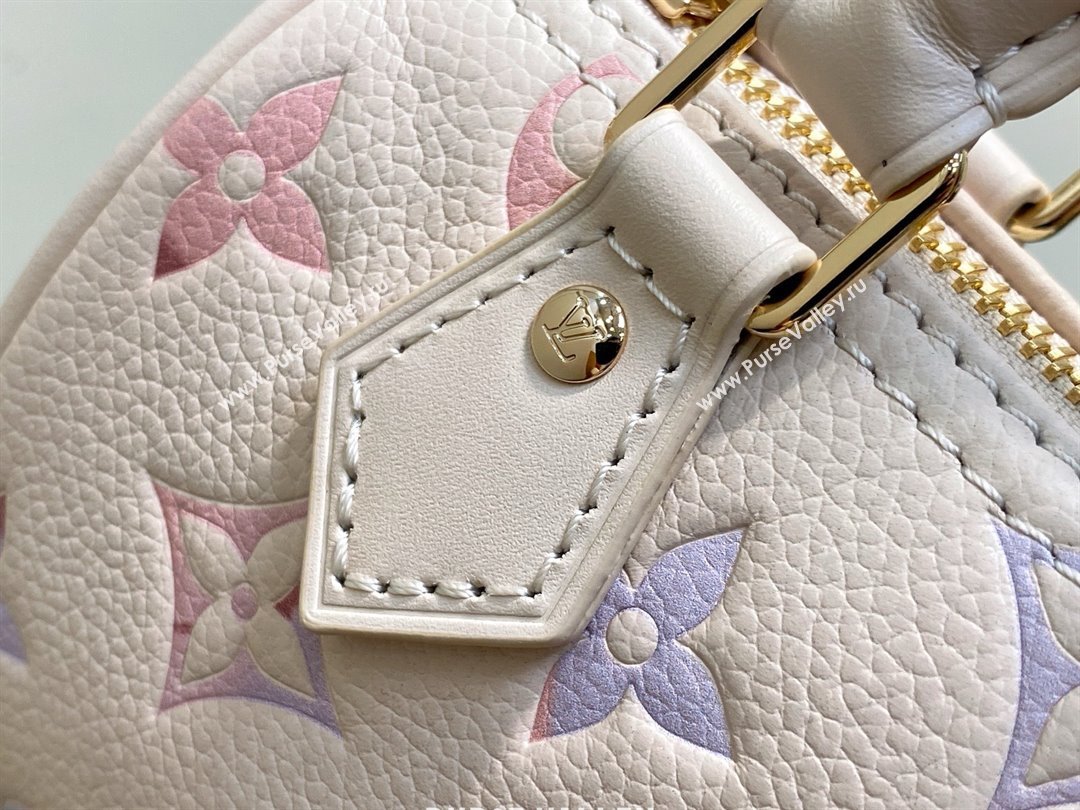 Louis Vuitton Nano Speedy Bag in Dream Beige Embossed Grained Cowhide Leather M25591 2025 (K-25080502)
