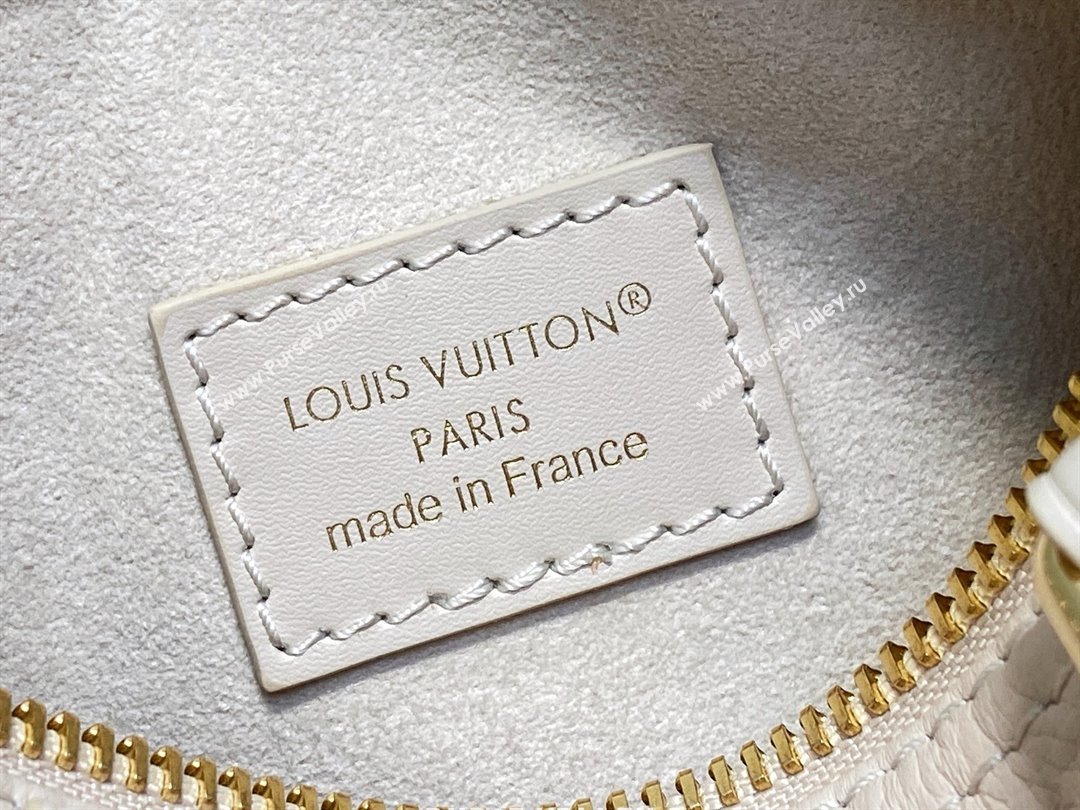 Louis Vuitton Nano Speedy Bag in Dream Beige Embossed Grained Cowhide Leather M25591 2025 (K-25080502)