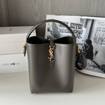 Saint Laurent LE 37 Mini Bucket Bag in Shiny Calfskin 765870 Light Musk 2025 Top Quality (HONGS-25080506)