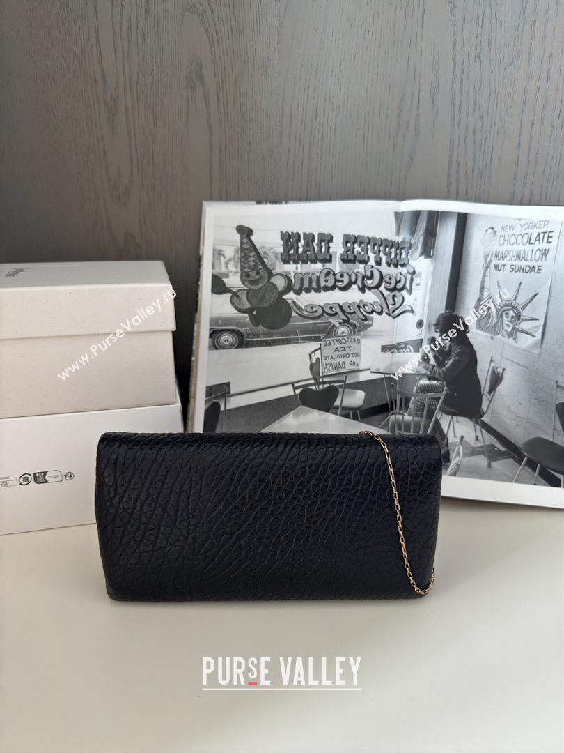Saint Laurent Calypso Chain Mini Bag in Finely Grained Leather 801712 Black 2025 Top Quality (HONGS-25080616)