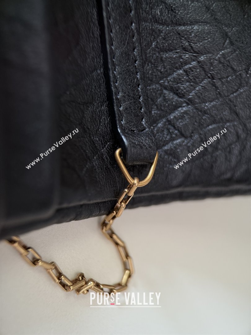Saint Laurent Calypso Chain Mini Bag in Finely Grained Leather 801712 Black 2025 Top Quality (HONGS-25080616)