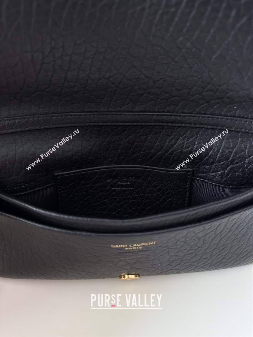 Saint Laurent Calypso Chain Mini Bag in Finely Grained Leather 801712 Black 2025 Top Quality (HONGS-25080616)