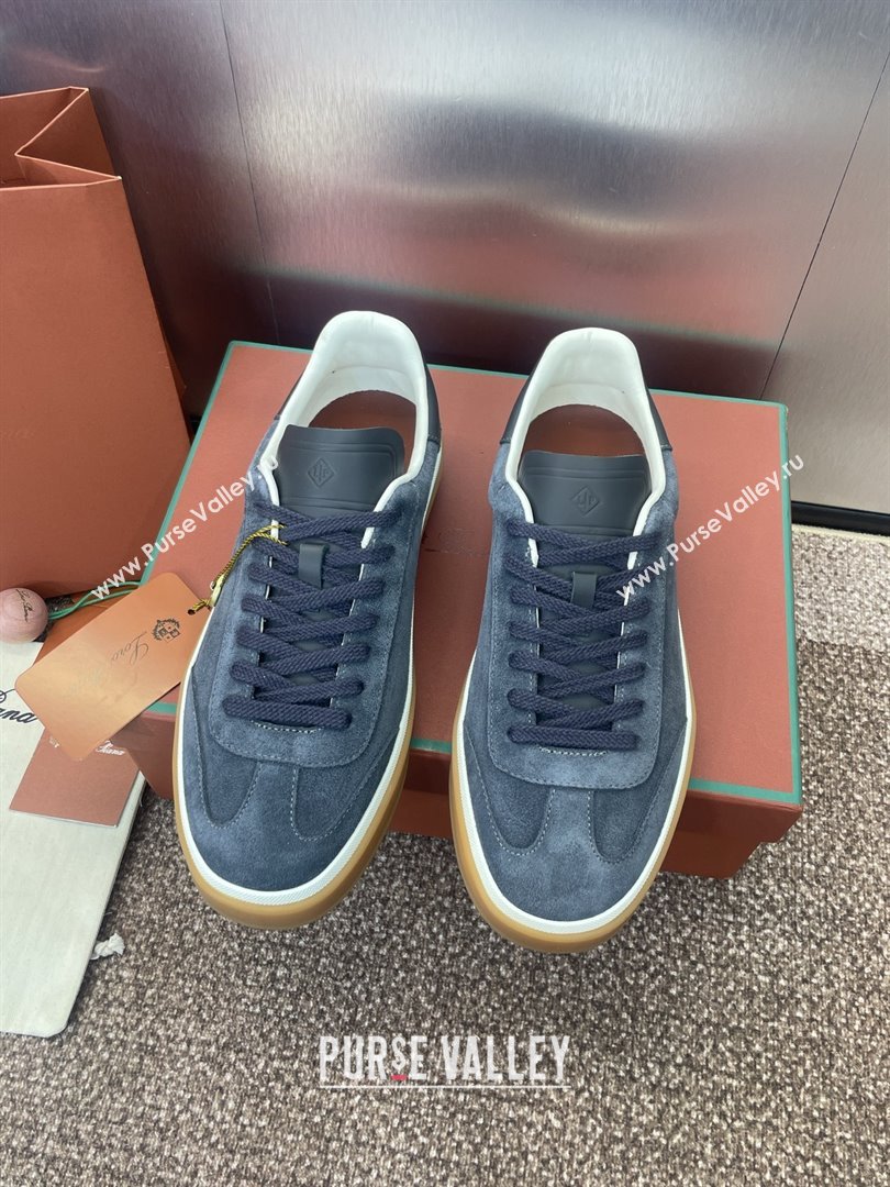Loro Piana Tennis Walk Sneaker in Suede Dark Grey 2025 (SS-25080804)