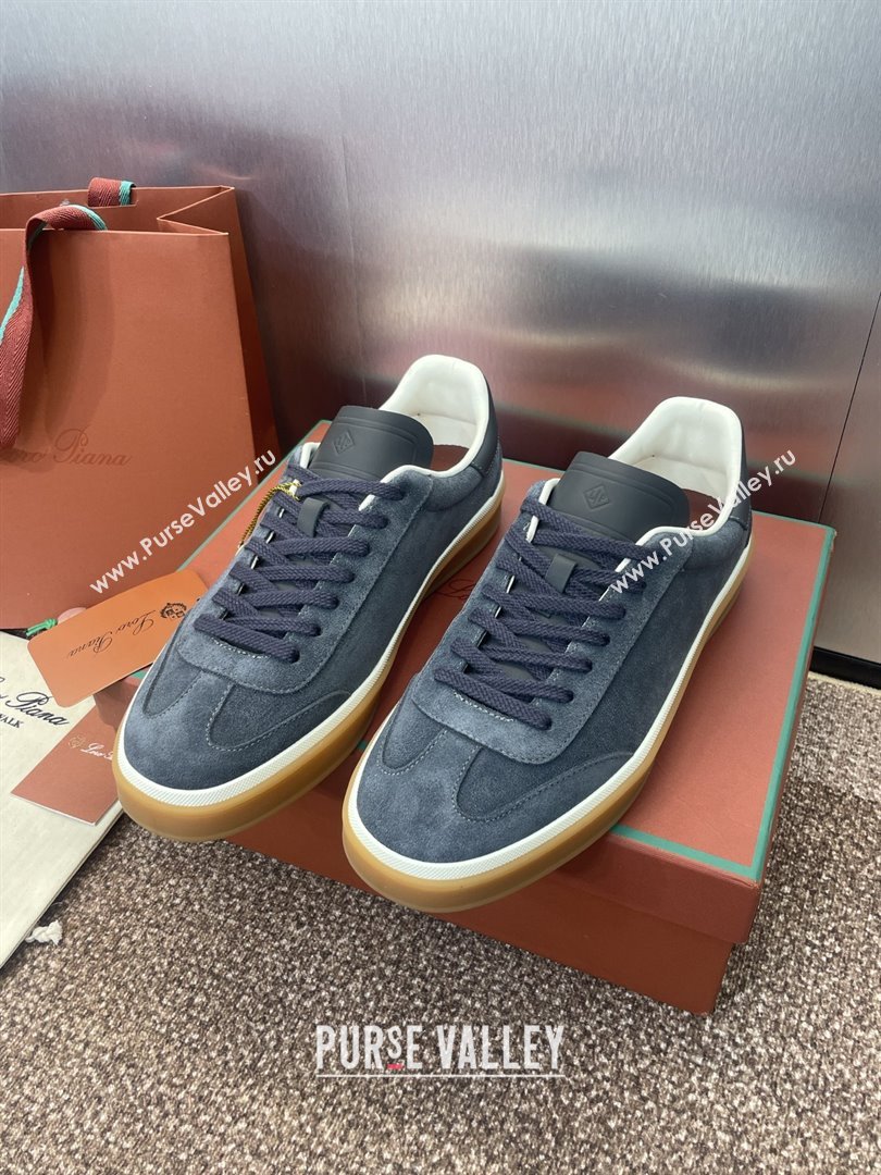 Loro Piana Tennis Walk Sneaker in Suede Dark Grey 2025 (SS-25080804)