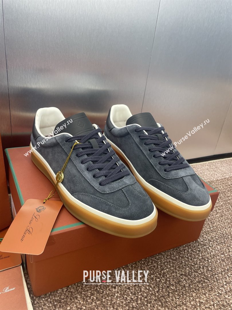 Loro Piana Tennis Walk Sneaker in Suede Dark Grey 2025 (SS-25080804)