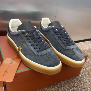 Loro Piana Tennis Walk Sneaker in Suede Dark Grey 2025 (SS-25080804)