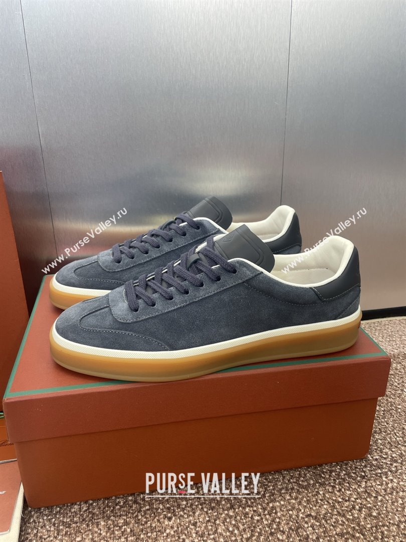 Loro Piana Tennis Walk Sneaker in Suede Dark Grey 2025 (SS-25080804)