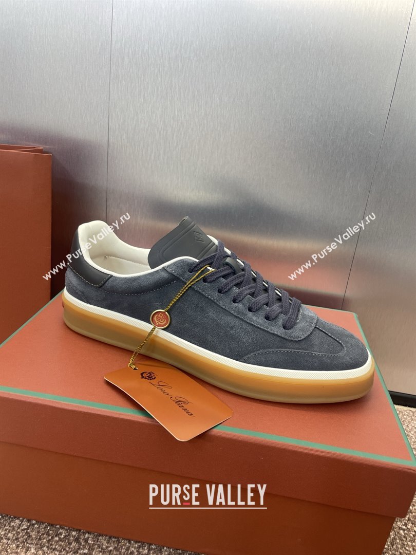 Loro Piana Tennis Walk Sneaker in Suede Dark Grey 2025 (SS-25080804)