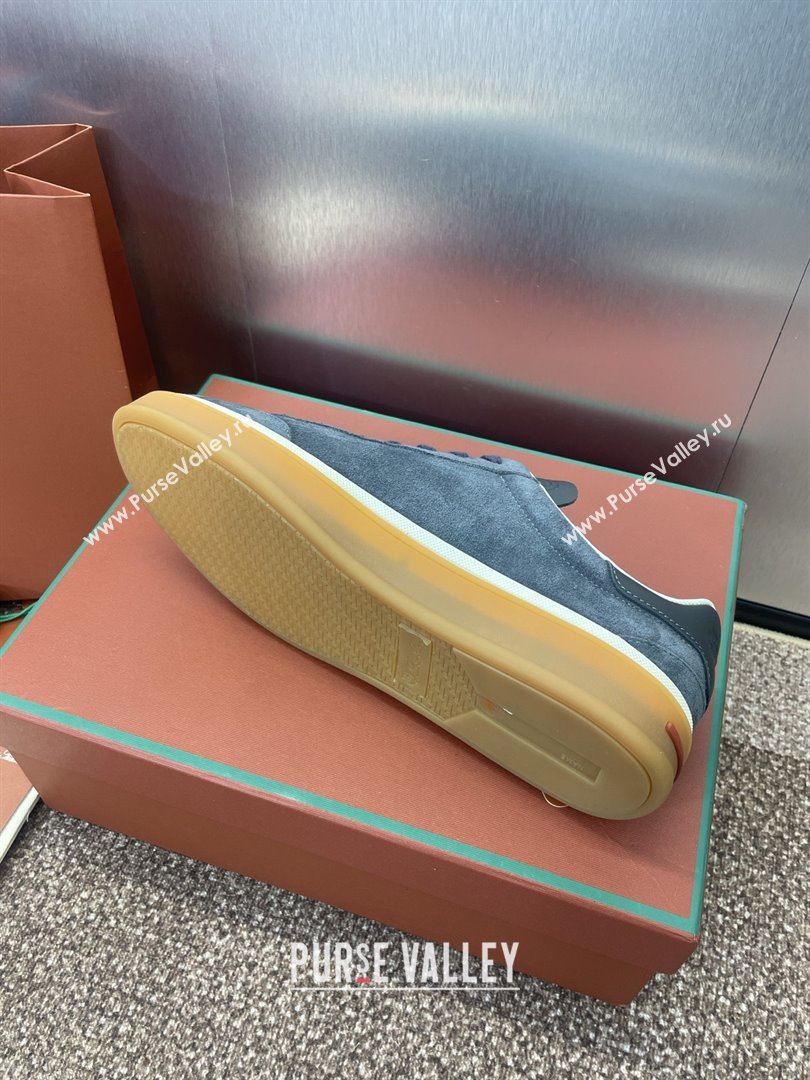 Loro Piana Tennis Walk Sneaker in Suede Dark Grey 2025 (SS-25080804)