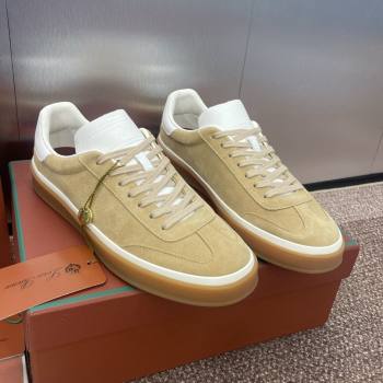 Loro Piana Tennis Walk Sneaker in Suede Khaki 2025 (SS-25080805)