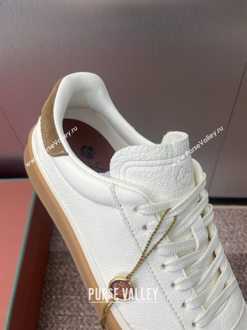 Loro Piana Tennis Walk Sneaker in Calfskin White 2025 (SS-25080806)