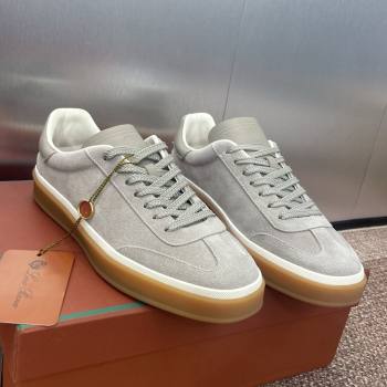 Loro Piana Tennis Walk Sneaker in Suede Light Grey 02 2025 (SS-25080809)
