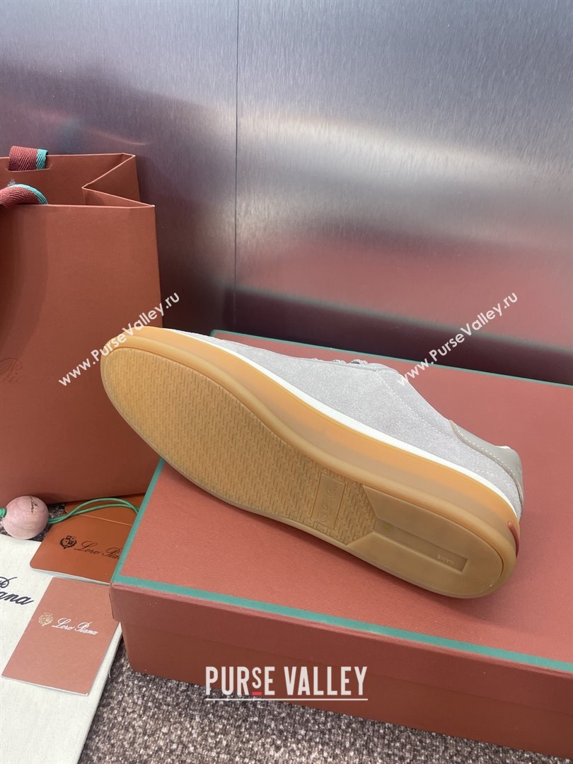 Loro Piana Tennis Walk Sneaker in Suede Light Grey 02 2025 (SS-25080809)