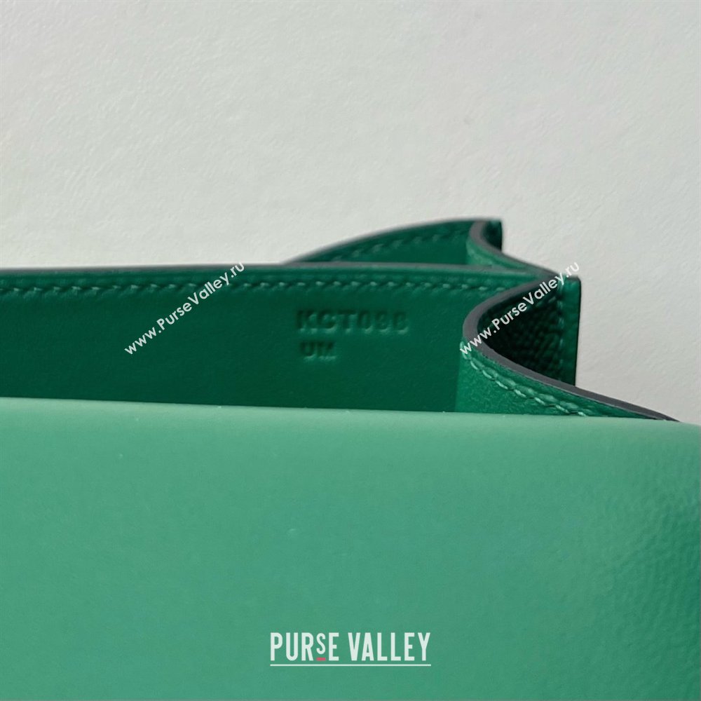 Hermes Mini Constance 19 Bag in Epsom Leather Velvet Green/Gold 2025(Half Handmade) (XX-25080802)