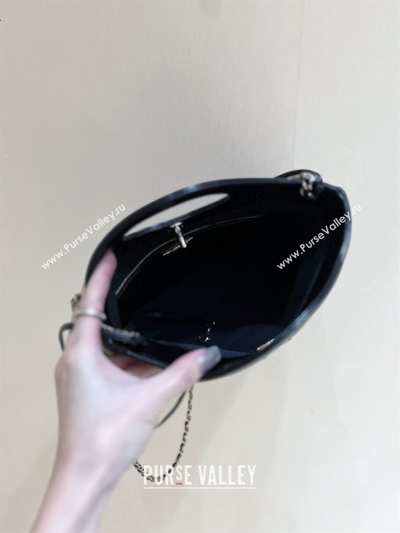 Chanel 31 Small Shopping Bag in Waxy Lambskin AS4853 Black 2025 Top Quality (SHUNY-25081104)