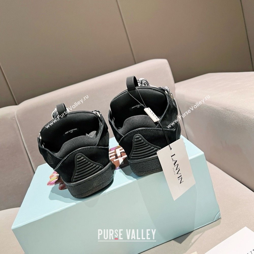 Lanvin X Gallery Department Leather Curb Sneakers L081113 Black 2025 (SS-25081113)