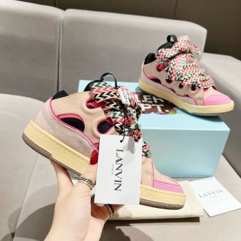 Lanvin X Gallery Department Leather Curb Sneakers L081114 Pink 2025 (SS-25081114)