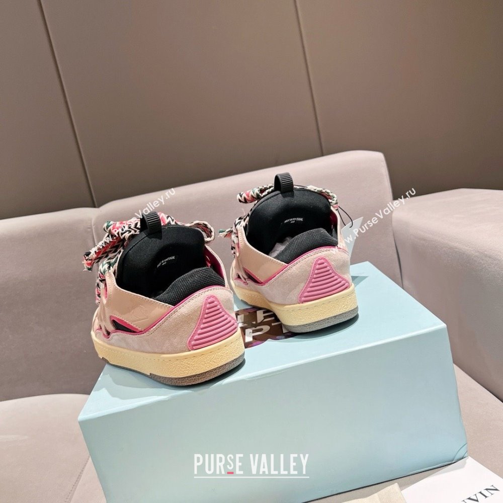 Lanvin X Gallery Department Leather Curb Sneakers L081114 Pink 2025 (SS-25081114)