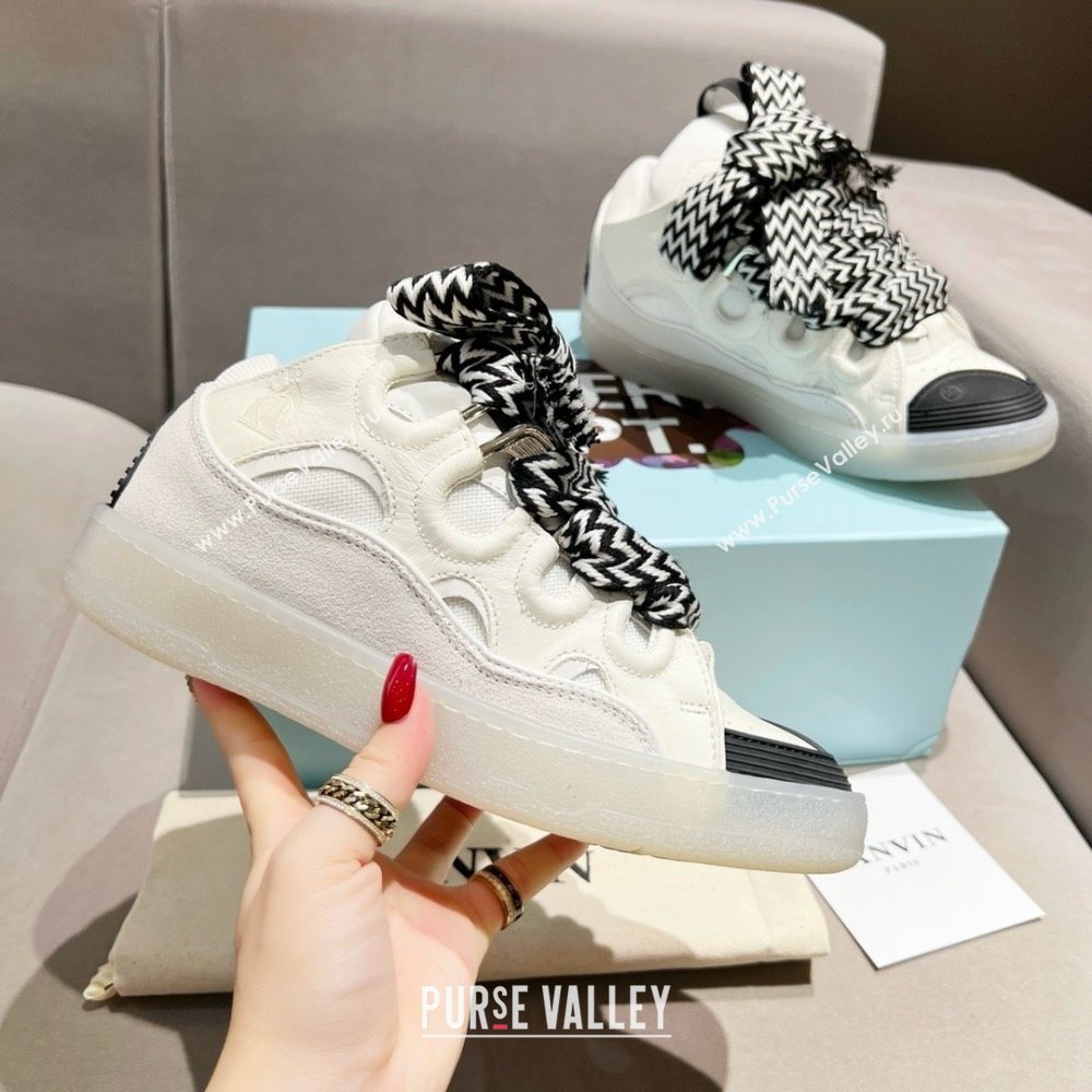 Lanvin X Gallery Department Leather Curb Sneakers L081115 Beige 2025 (SS-25081115)