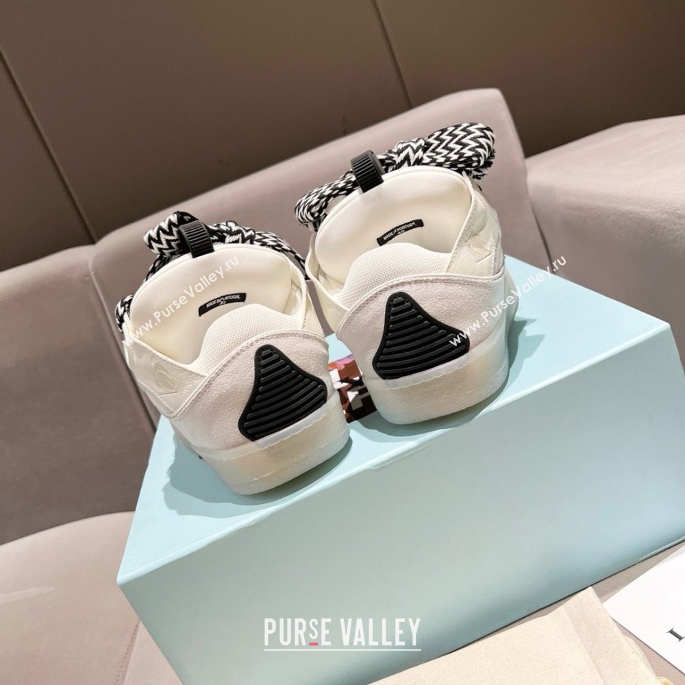 Lanvin X Gallery Department Leather Curb Sneakers L081116 Black/White 2025 (SS-25081116)