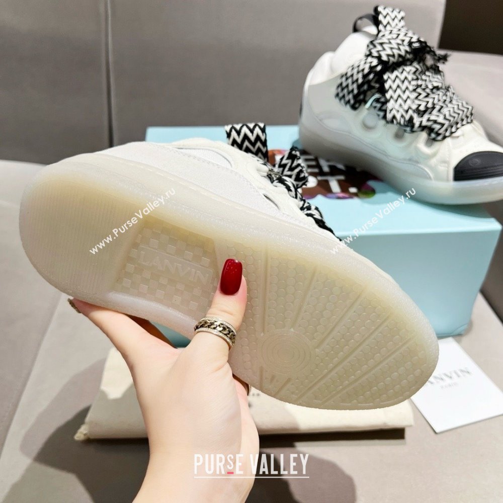 Lanvin X Gallery Department Leather Curb Sneakers L081116 Black/White 2025 (SS-25081116)