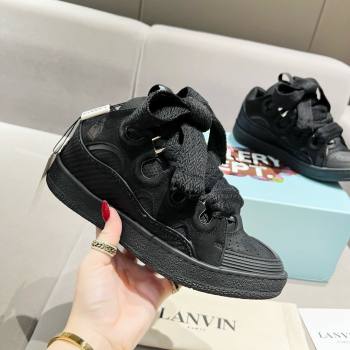 Lanvin X Gallery Department Leather Curb Sneakers L081118 Black 2025 (SS-25081118)