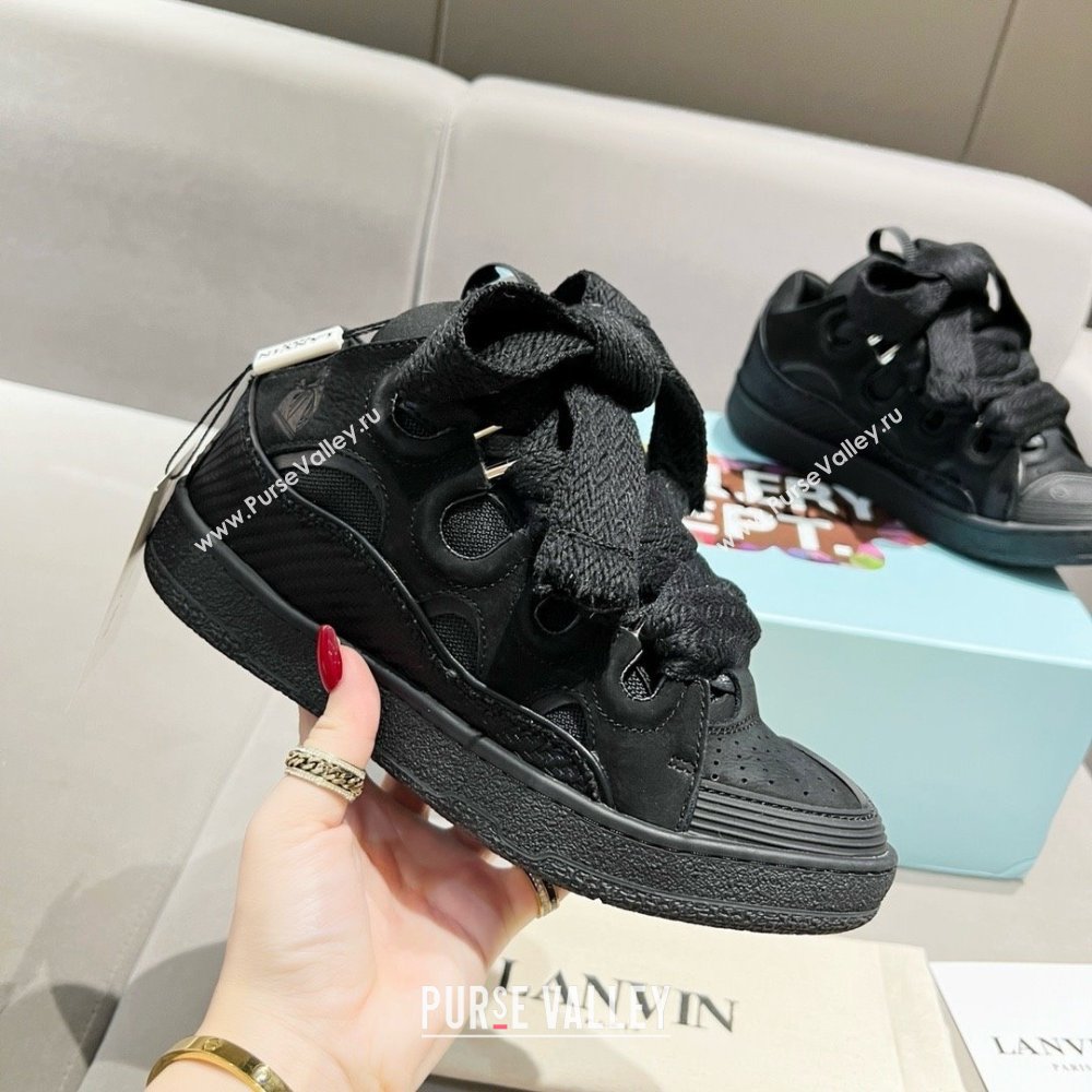 Lanvin X Gallery Department Leather Curb Sneakers L081118 Black 2025 (SS-25081118)