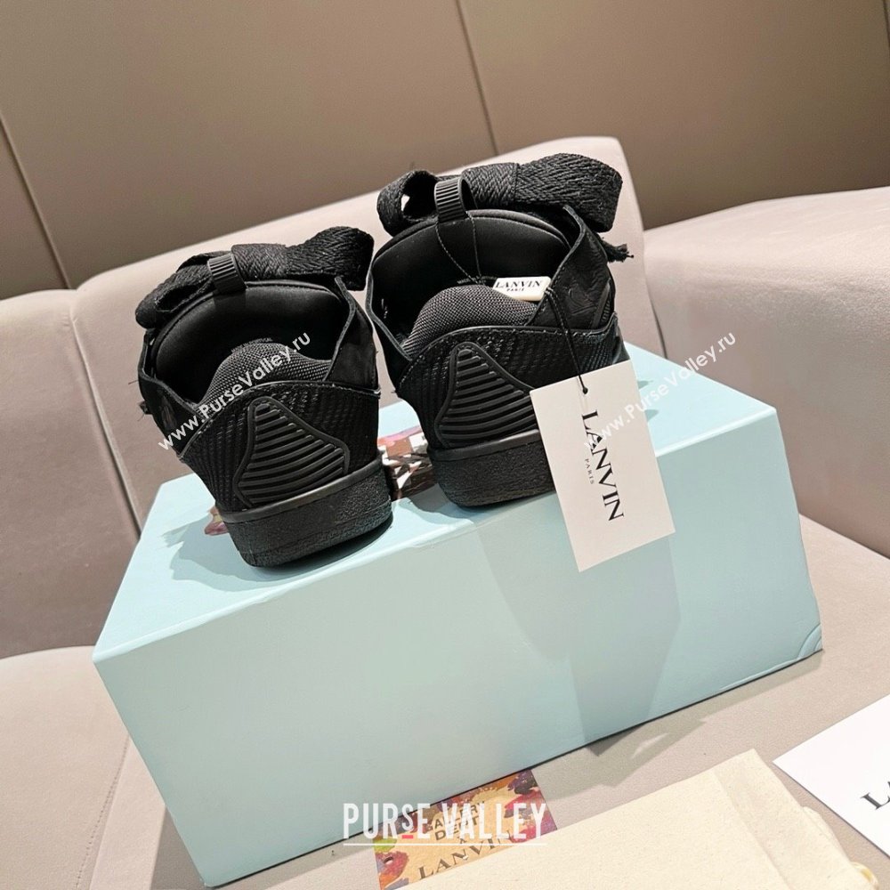 Lanvin X Gallery Department Leather Curb Sneakers L081118 Black 2025 (SS-25081118)