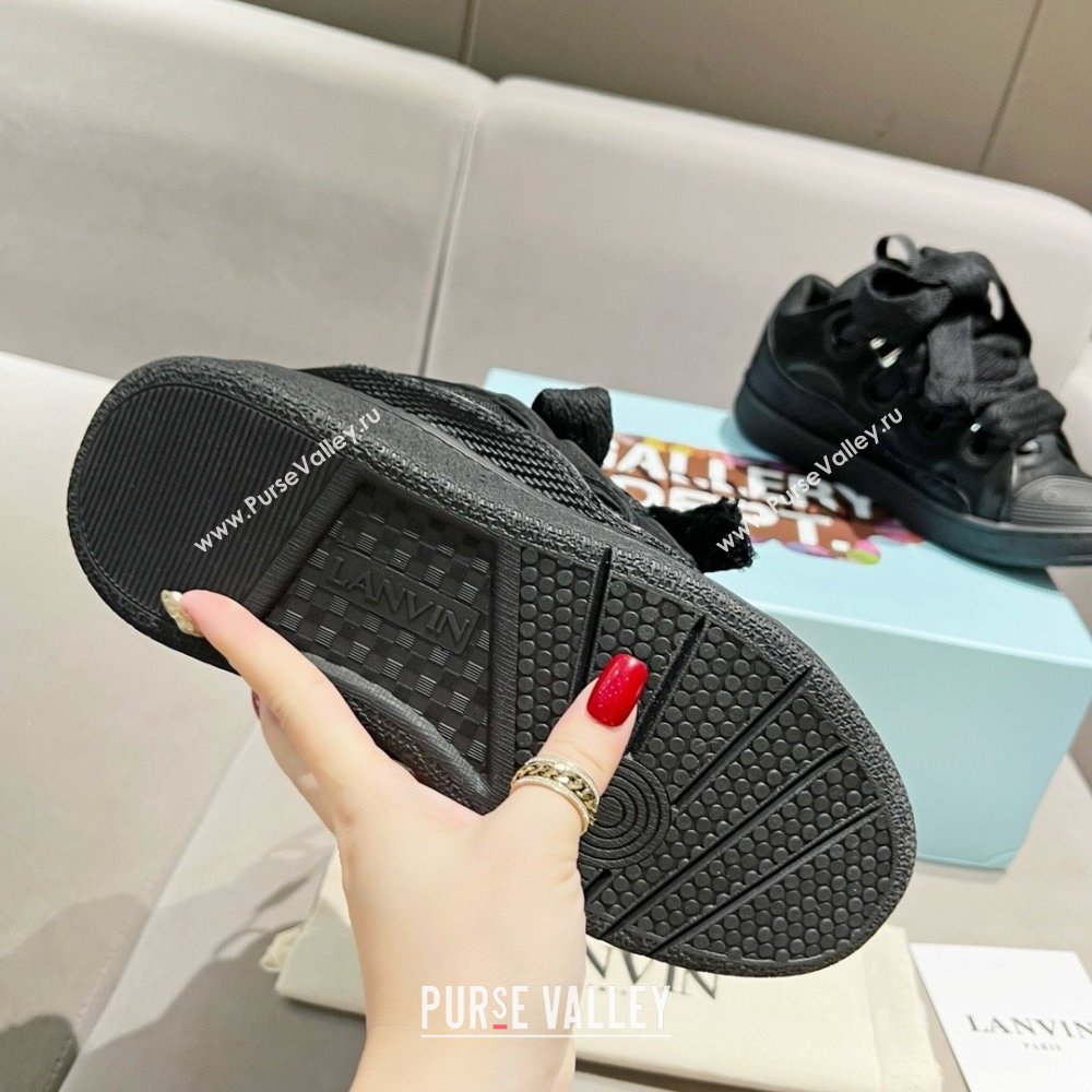 Lanvin X Gallery Department Leather Curb Sneakers L081118 Black 2025 (SS-25081118)