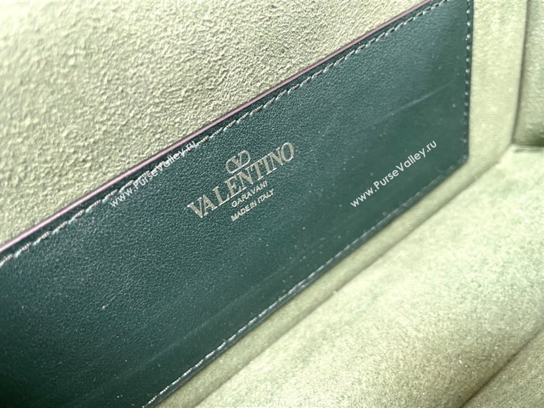 Valentino Medium Loco Bag with Crystals 1134 Green 2025 (JD-25081216)