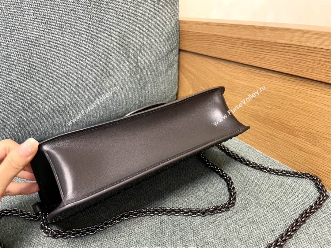 Valentino Medium Loco Bag with Crystals 1134 Chocolate/Black 2025 (JD-25081215)