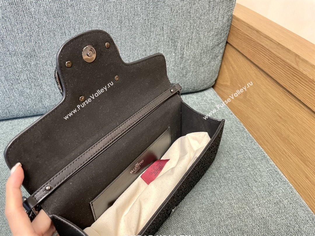 Valentino Medium Loco Bag with Crystals 1134 Chocolate/Black 2025 (JD-25081215)