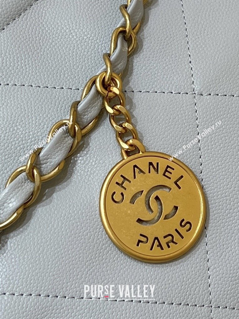 Chanel 22 Bag in Haas Grainy Calfskin AS3261 Light Blue 2025 Top Quality (SHUNY-25081812)