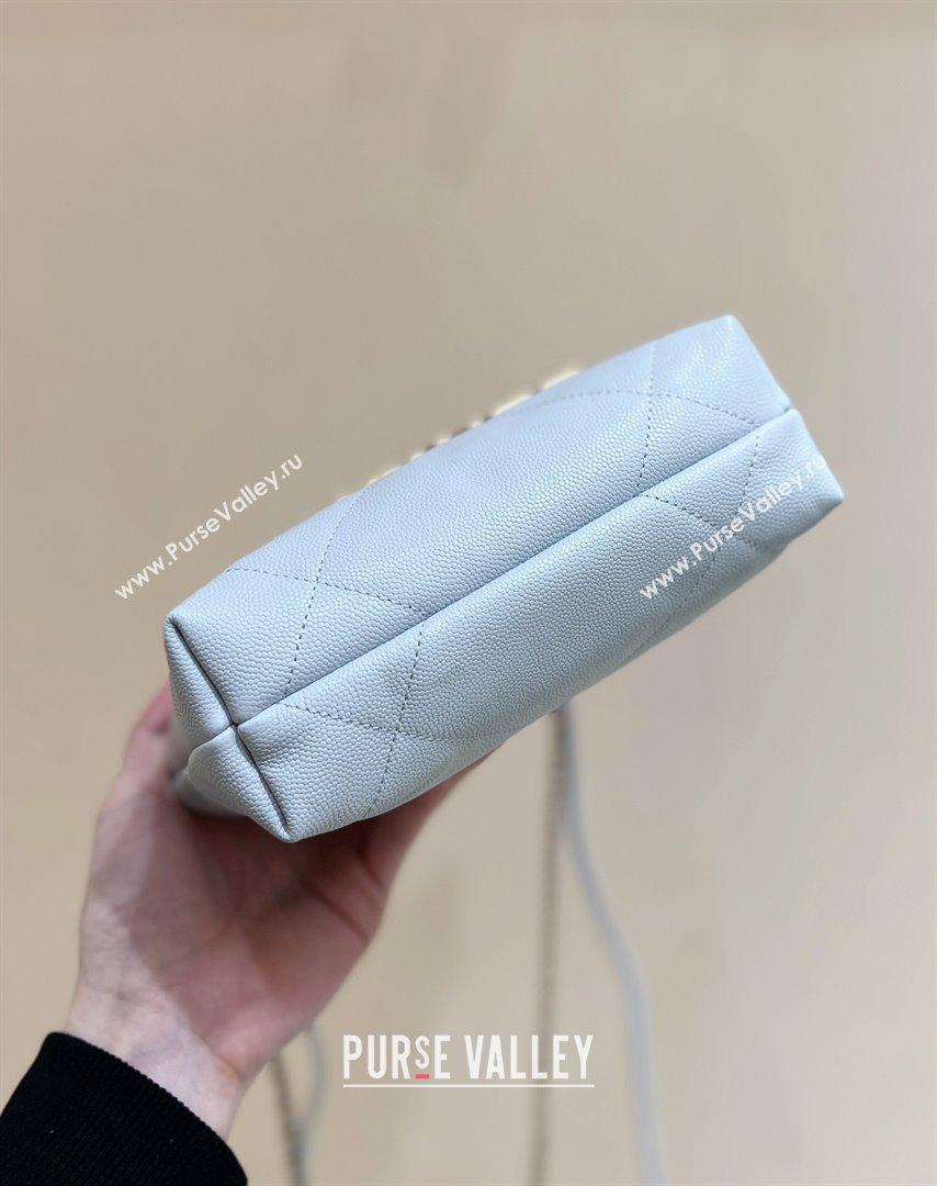 Chanel 22 Mini Bag in Haas Grainy Calfskin AS3980 Light Blue 2025 Top Quality (SHUNY-25081810)
