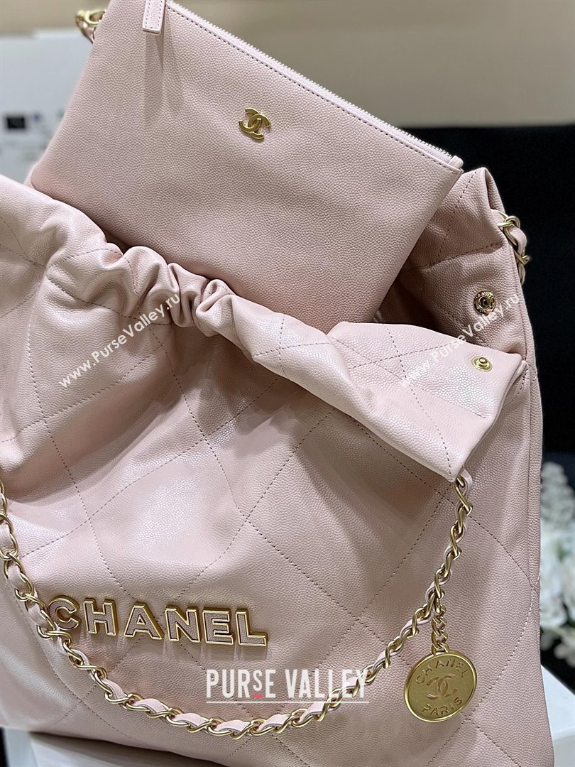 Chanel 22 Bag in Haas Grainy Calfskin AS3261 Pink 2025 Top Quality (SHUNY-25081809)