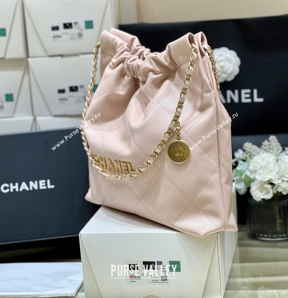 Chanel 22 Bag in Haas Grainy Calfskin AS3261 Pink 2025 Top Quality (SHUNY-25081809)