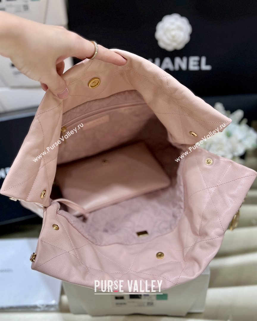 Chanel 22 Bag in Haas Grainy Calfskin AS3261 Pink 2025 Top Quality (SHUNY-25081809)