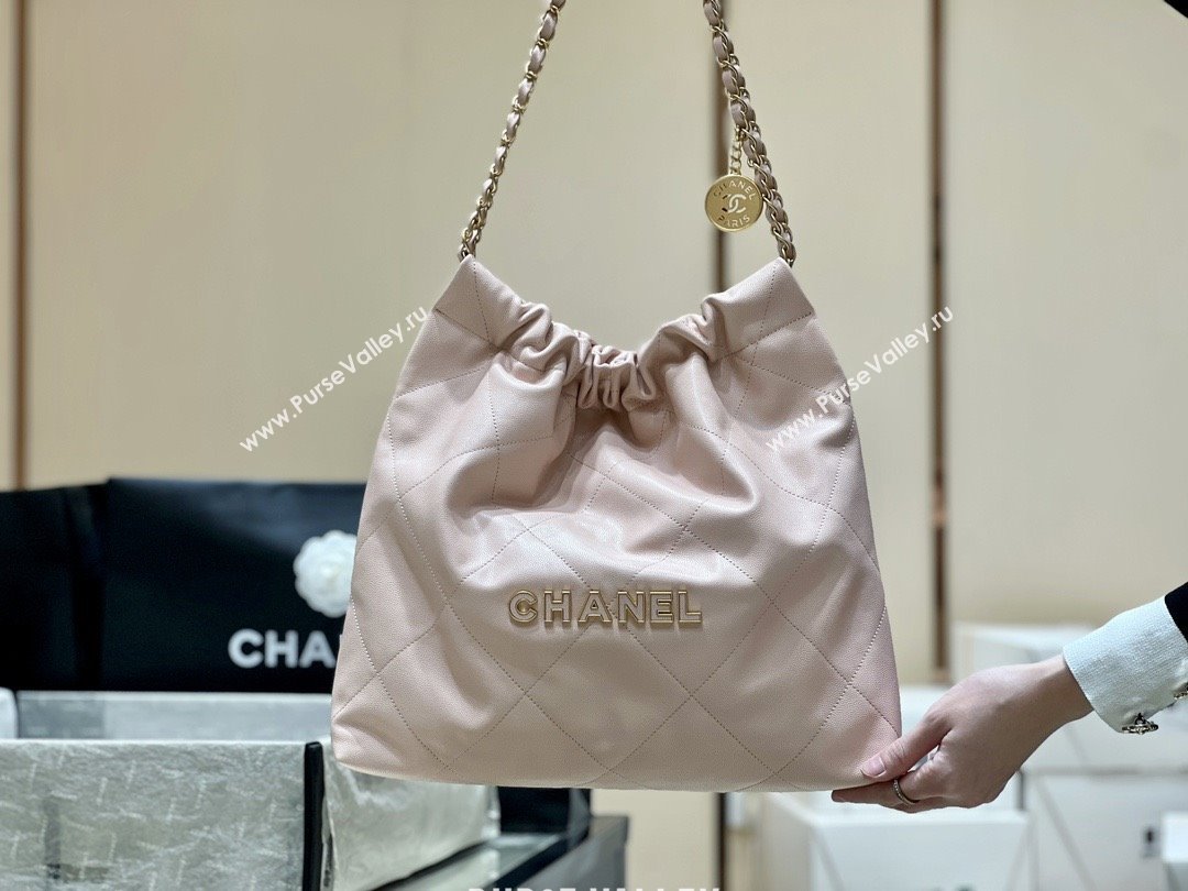 Chanel 22 Bag in Haas Grainy Calfskin AS3261 Pink 2025 Top Quality (SHUNY-25081809)
